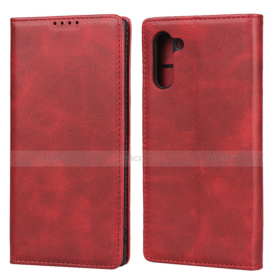 Handytasche Stand Schutzhülle Leder Hülle für Samsung Galaxy Note 10 5G Rot