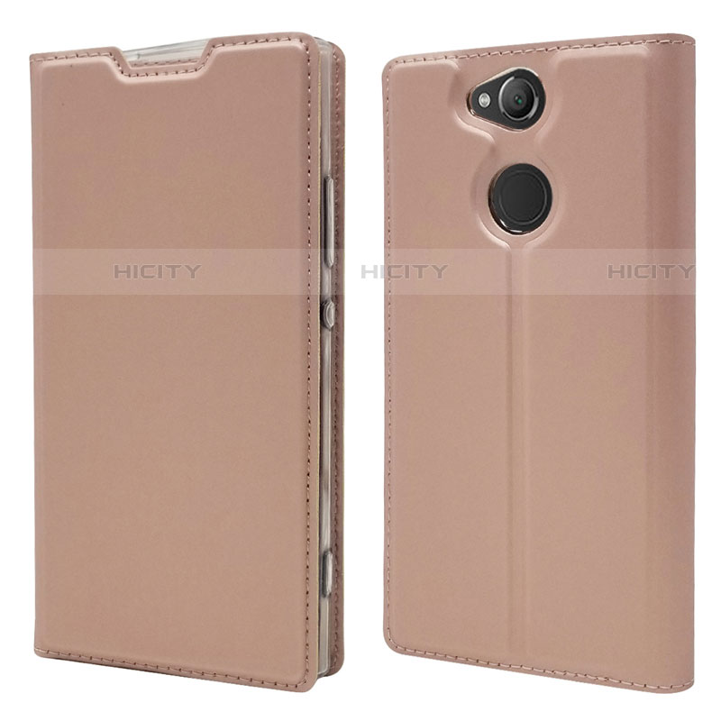 Handytasche Stand Schutzhülle Leder Hülle für Sony Xperia XA2 Ultra Rosegold