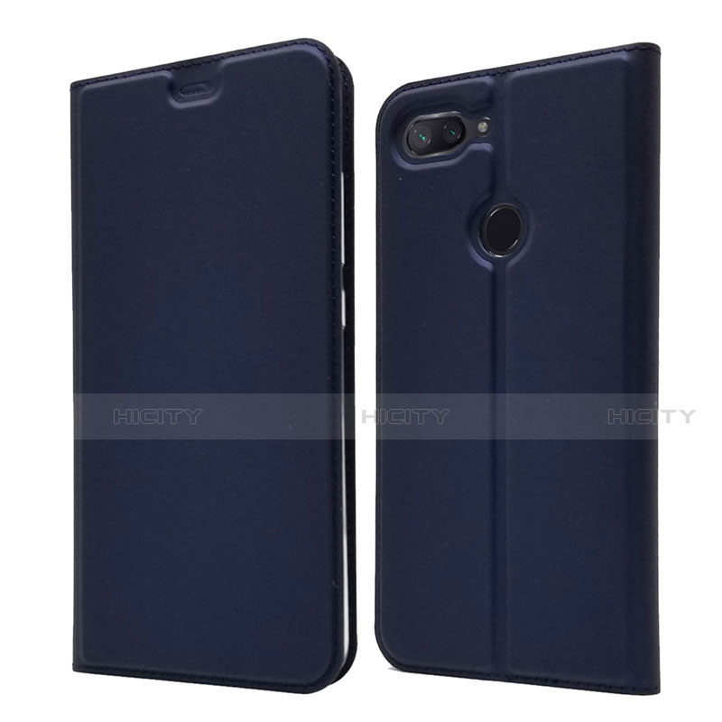 Handytasche Stand Schutzhülle Leder Hülle für Xiaomi Mi 8 Lite Blau