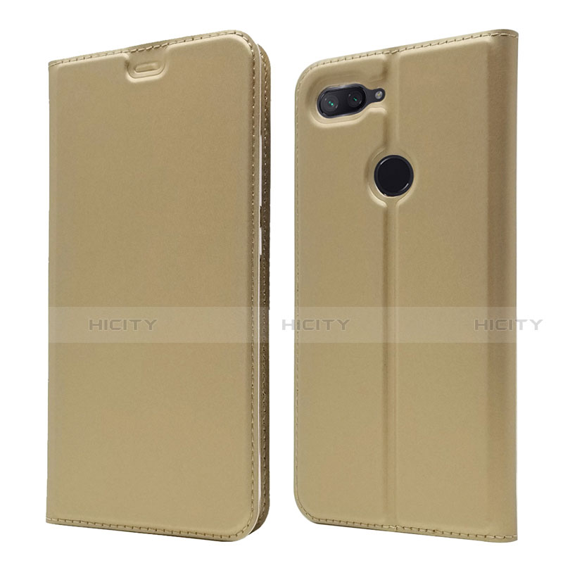 Handytasche Stand Schutzhülle Leder Hülle für Xiaomi Mi 8 Lite Gold