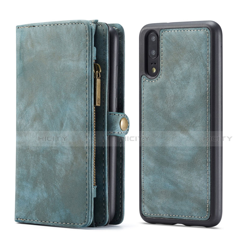 Handytasche Stand Schutzhülle Leder Hülle G02 für Huawei P20 groß