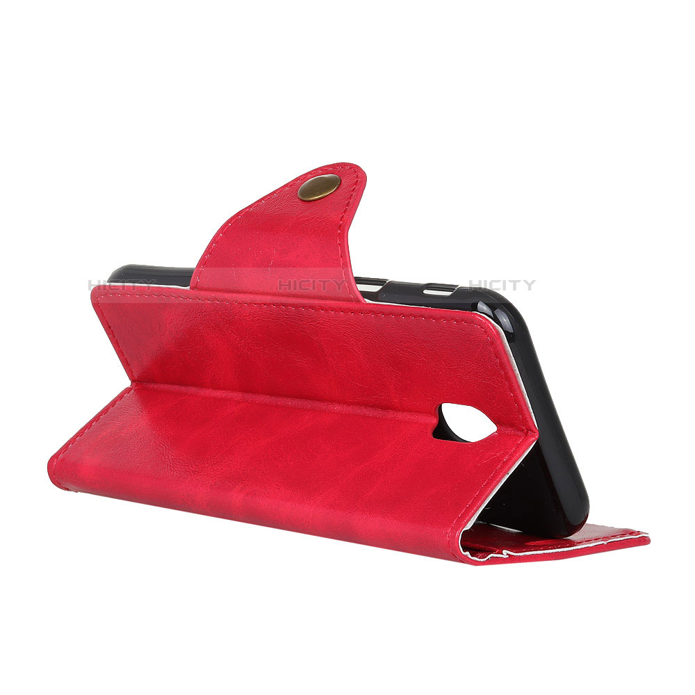 Handytasche Stand Schutzhülle Leder Hülle L01 für Alcatel 1C (2019) groß