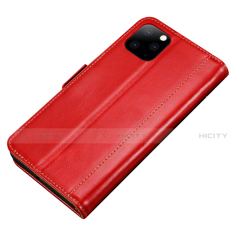 Handytasche Stand Schutzhülle Leder Hülle L01 für Apple iPhone 11 Pro Max Rot Plus