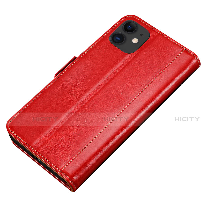 Handytasche Stand Schutzhülle Leder Hülle L01 für Apple iPhone 11 Rot Plus