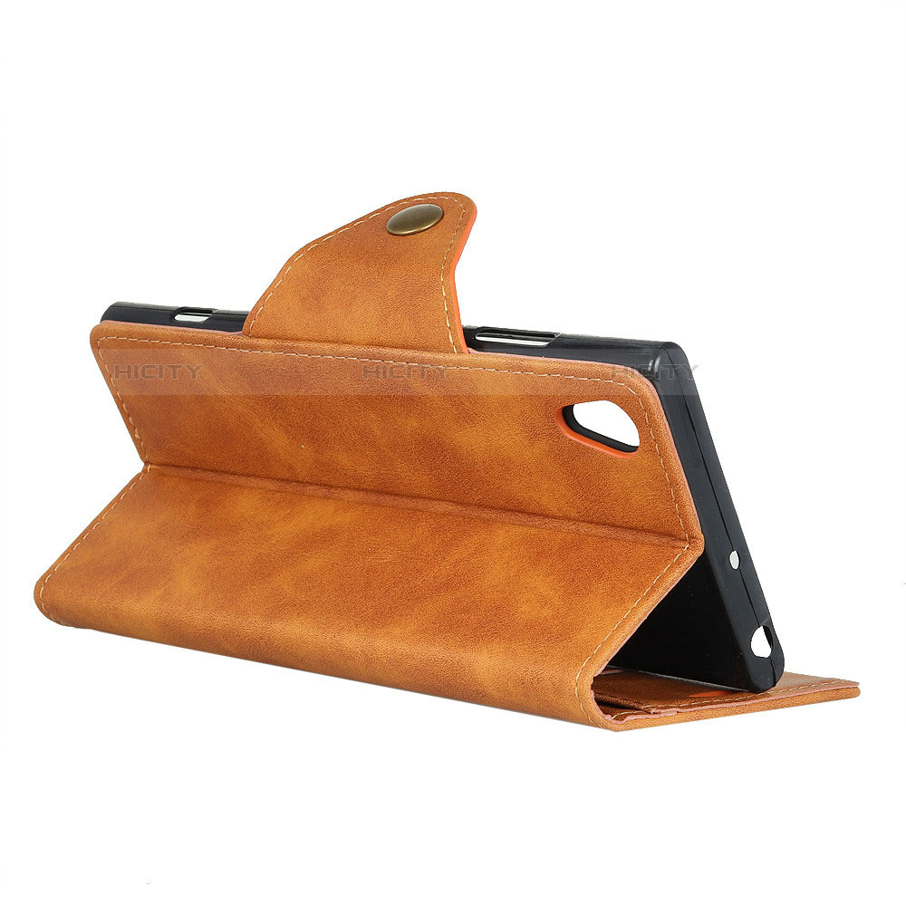 Handytasche Stand Schutzhülle Leder Hülle L01 für Asus ZenFone Live L1 ZA551KL groß