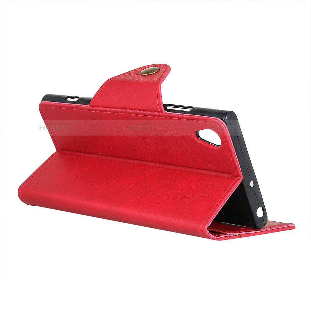 Handytasche Stand Schutzhülle Leder Hülle L01 für Asus ZenFone Live L1 ZA551KL groß