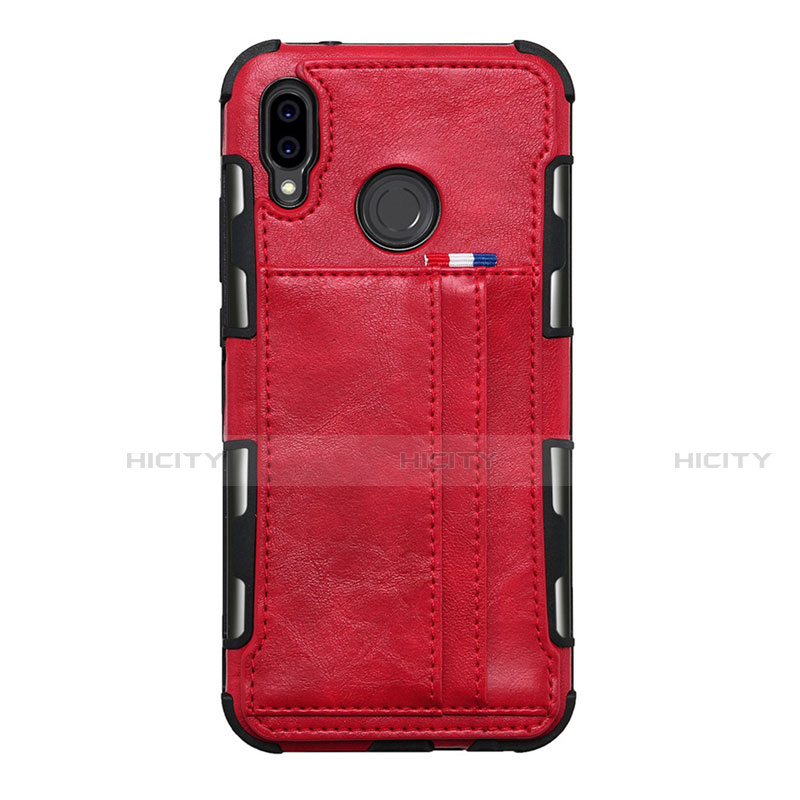 Handytasche Stand Schutzhülle Leder Hülle L01 für Huawei Nova 3e Rot