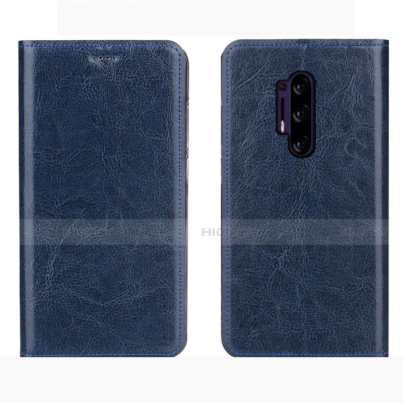 Handytasche Stand Schutzhülle Leder Hülle L01 für OnePlus 8 Pro Blau