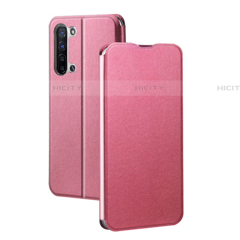 Handytasche Stand Schutzhülle Leder Hülle L01 für Oppo Find X2 Lite Rosa