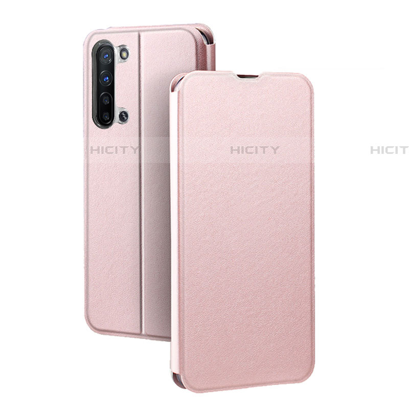 Handytasche Stand Schutzhülle Leder Hülle L01 für Oppo Find X2 Lite Rosegold Plus