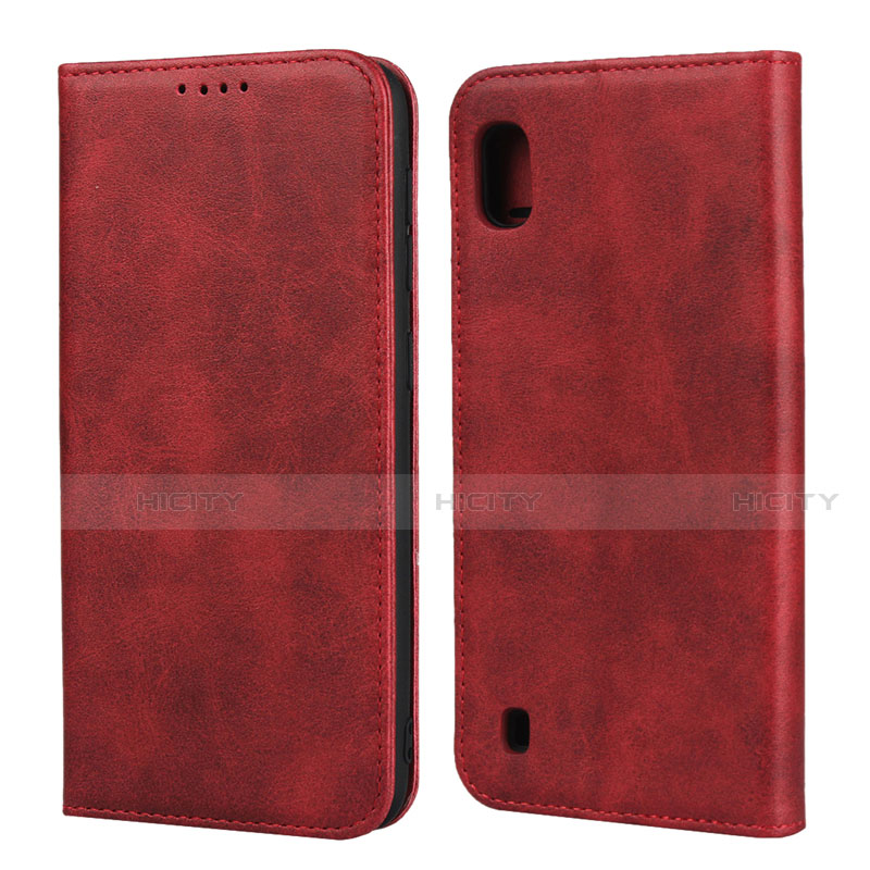 Handytasche Stand Schutzhülle Leder Hülle L01 für Samsung Galaxy A10 Rot