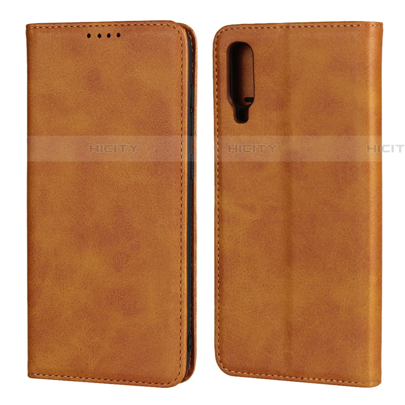 Handytasche Stand Schutzhülle Leder Hülle L01 für Samsung Galaxy A70S Orange