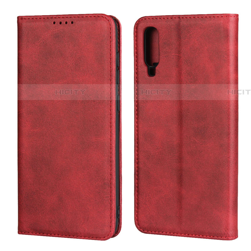 Handytasche Stand Schutzhülle Leder Hülle L01 für Samsung Galaxy A70S Rot