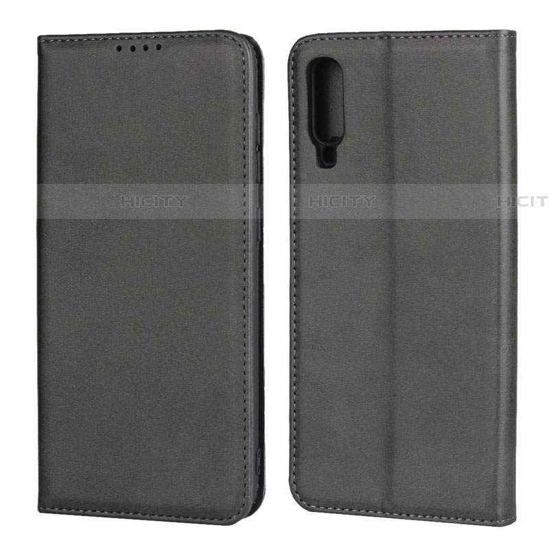 Handytasche Stand Schutzhülle Leder Hülle L01 für Samsung Galaxy A70S Schwarz