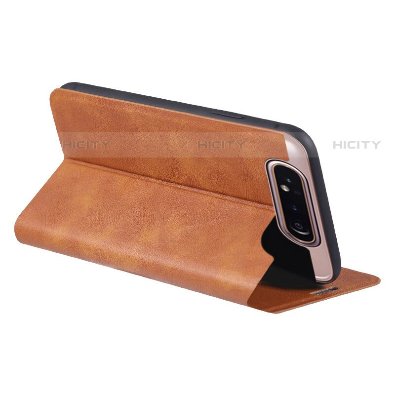 Handytasche Stand Schutzhülle Leder Hülle L01 für Samsung Galaxy A80