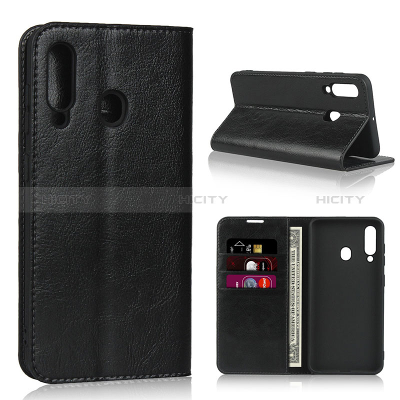 Handytasche Stand Schutzhülle Leder Hülle L01 für Samsung Galaxy M40 Schwarz Plus