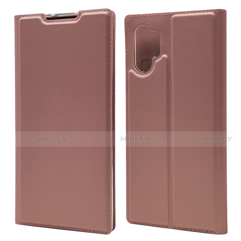 Handytasche Stand Schutzhülle Leder Hülle L01 für Samsung Galaxy Note 10 Plus 5G Rosegold