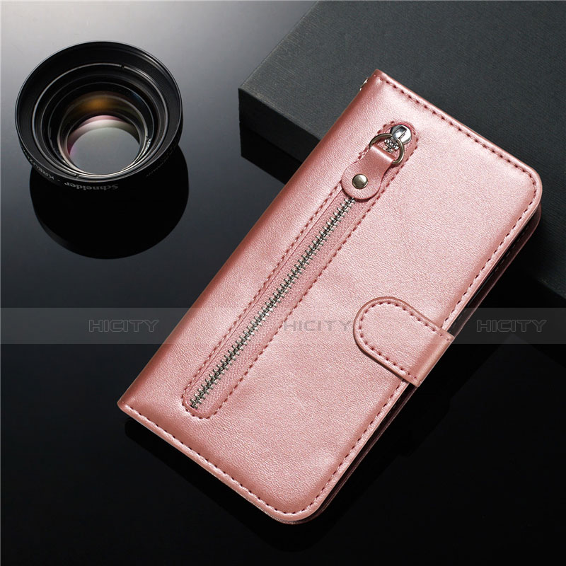 Handytasche Stand Schutzhülle Leder Hülle L01 für Samsung Galaxy S20 Ultra 5G Rosegold