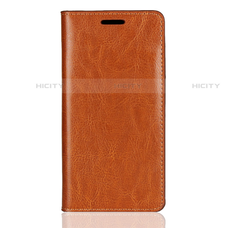 Handytasche Stand Schutzhülle Leder Hülle L01 für Sony Xperia XZ2 Compact Orange