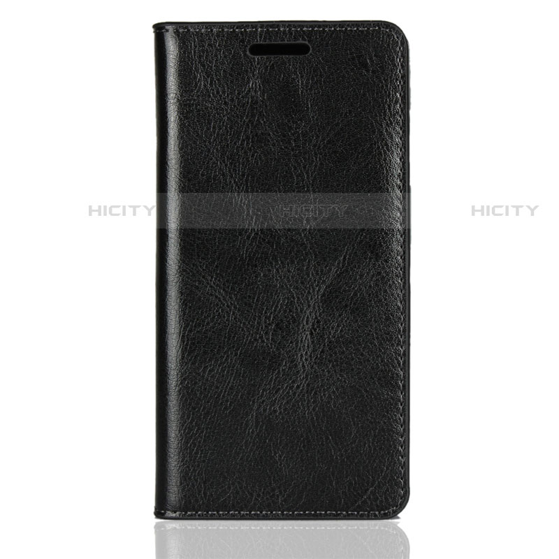 Handytasche Stand Schutzhülle Leder Hülle L01 für Sony Xperia XZ2 Compact Schwarz