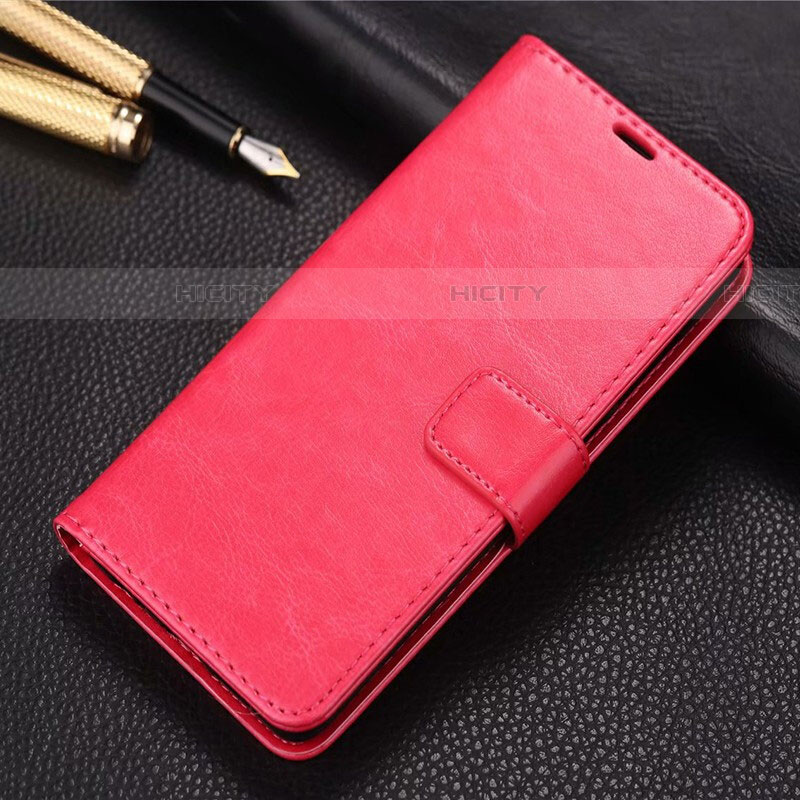 Handytasche Stand Schutzhülle Leder Hülle L01 für Xiaomi Redmi 8 Rot