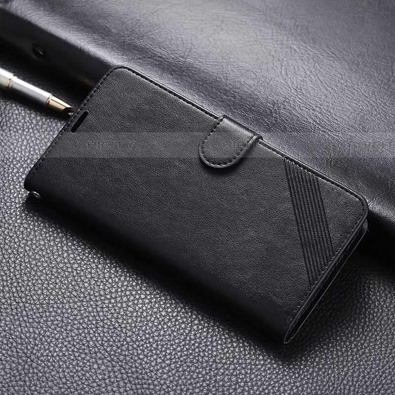 Handytasche Stand Schutzhülle Leder Hülle L01 für Xiaomi Redmi 8A Schwarz