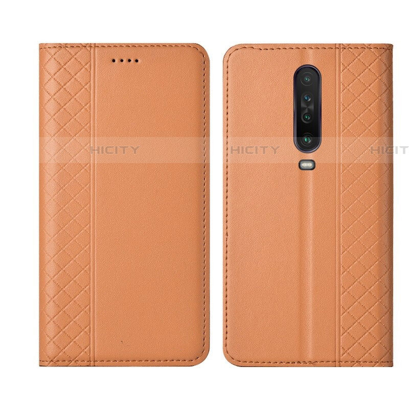 Handytasche Stand Schutzhülle Leder Hülle L01 für Xiaomi Redmi K30 4G Orange