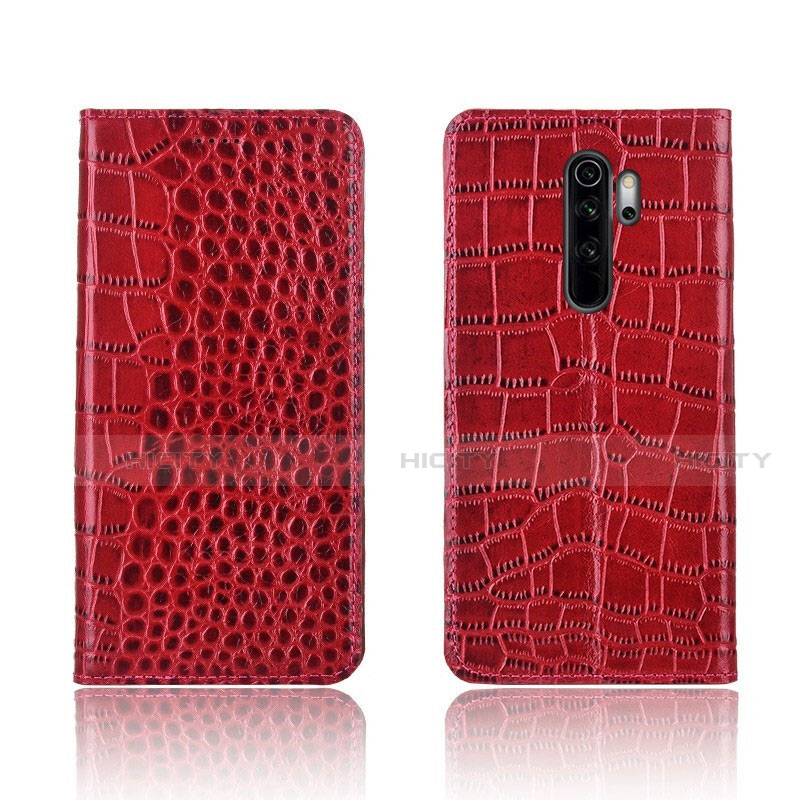 Handytasche Stand Schutzhülle Leder Hülle L01 für Xiaomi Redmi Note 8 Pro Rot