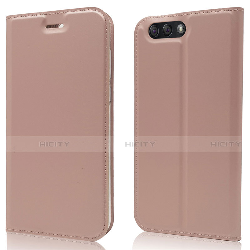 Handytasche Stand Schutzhülle Leder Hülle L02 für Asus Zenfone 4 ZE554KL Rosegold