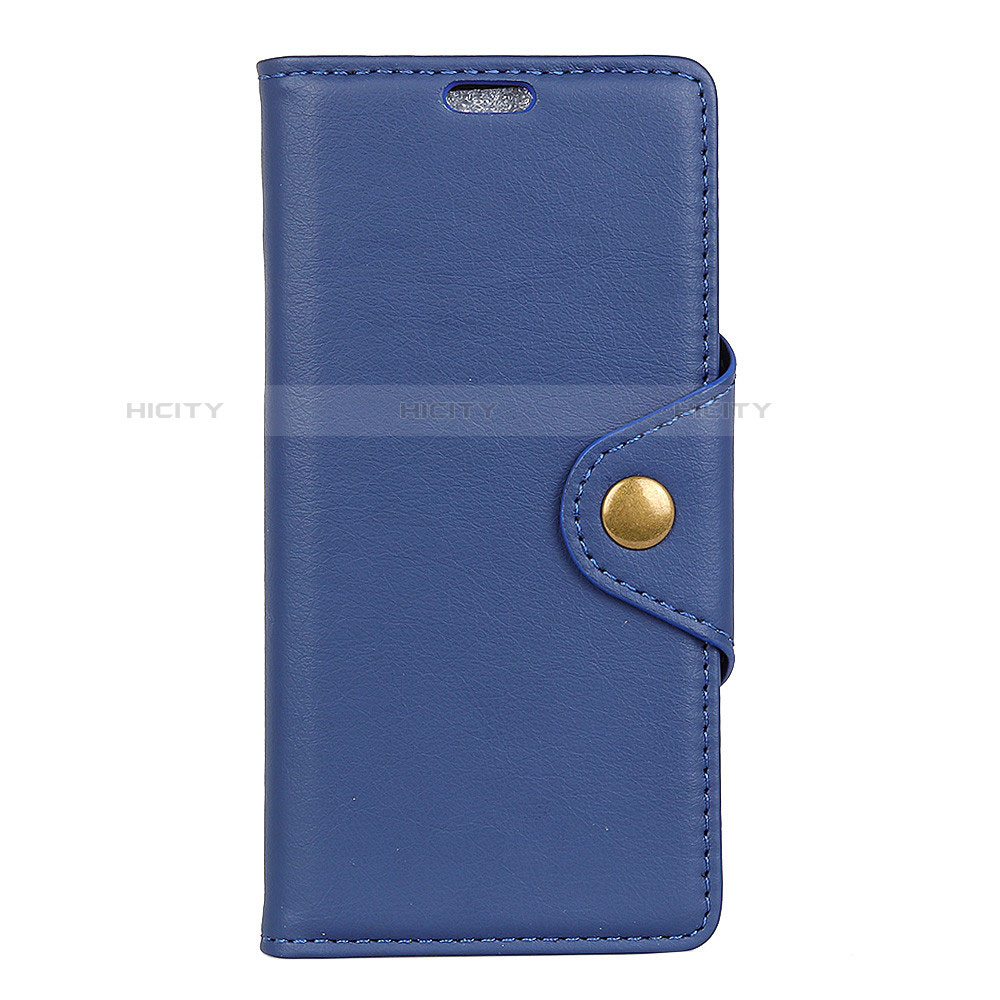 Handytasche Stand Schutzhülle Leder Hülle L02 für Asus ZenFone Live L1 ZA551KL Blau