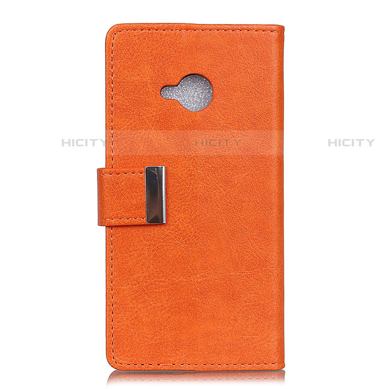 Handytasche Stand Schutzhülle Leder Hülle L02 für HTC U11 Life Orange