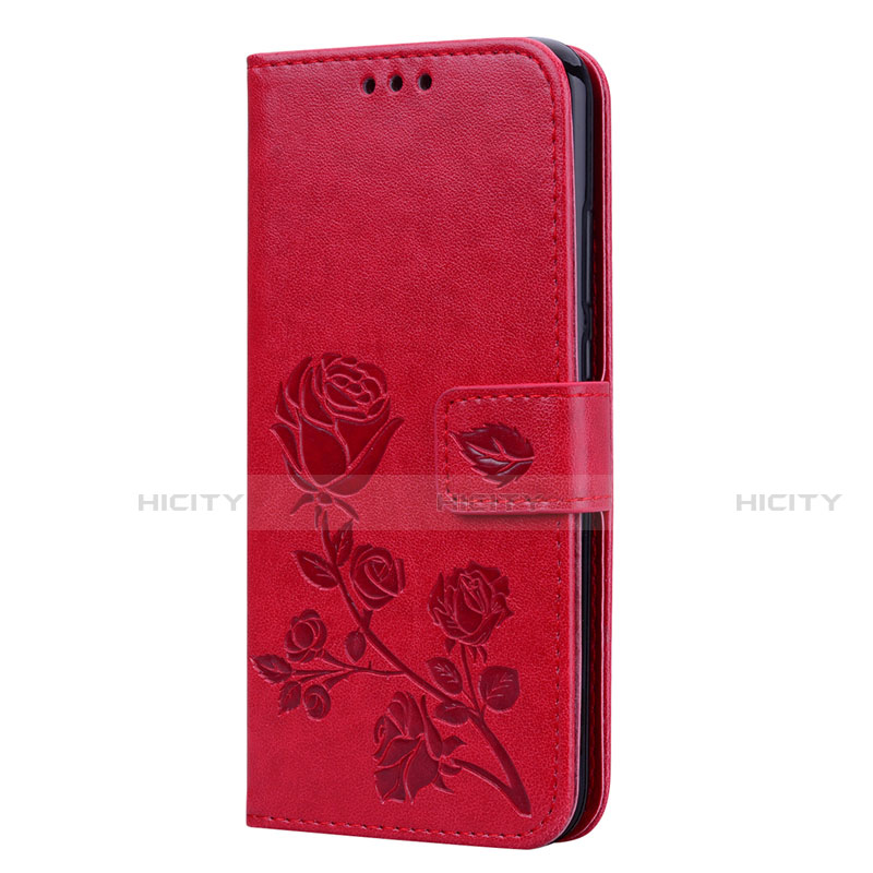 Handytasche Stand Schutzhülle Leder Hülle L02 für Huawei Nova 3e Rot Plus