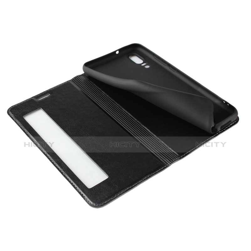 Handytasche Stand Schutzhülle Leder Hülle L02 für Huawei P20 groß