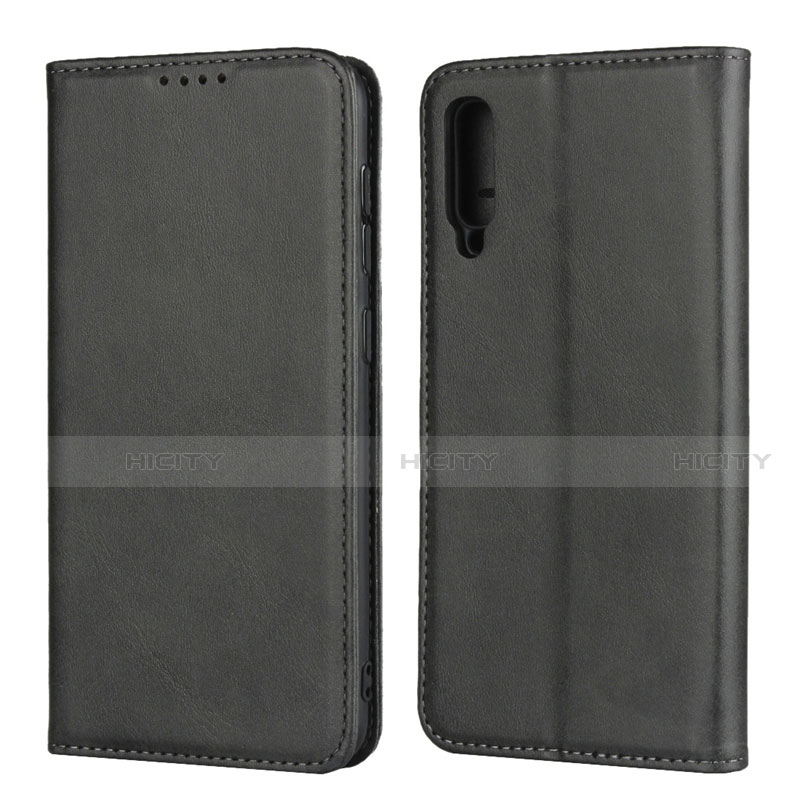 Handytasche Stand Schutzhülle Leder Hülle L02 für Samsung Galaxy A50 Schwarz Plus