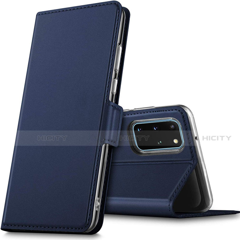 Handytasche Stand Schutzhülle Leder Hülle L02 für Samsung Galaxy S20 Plus 5G Blau