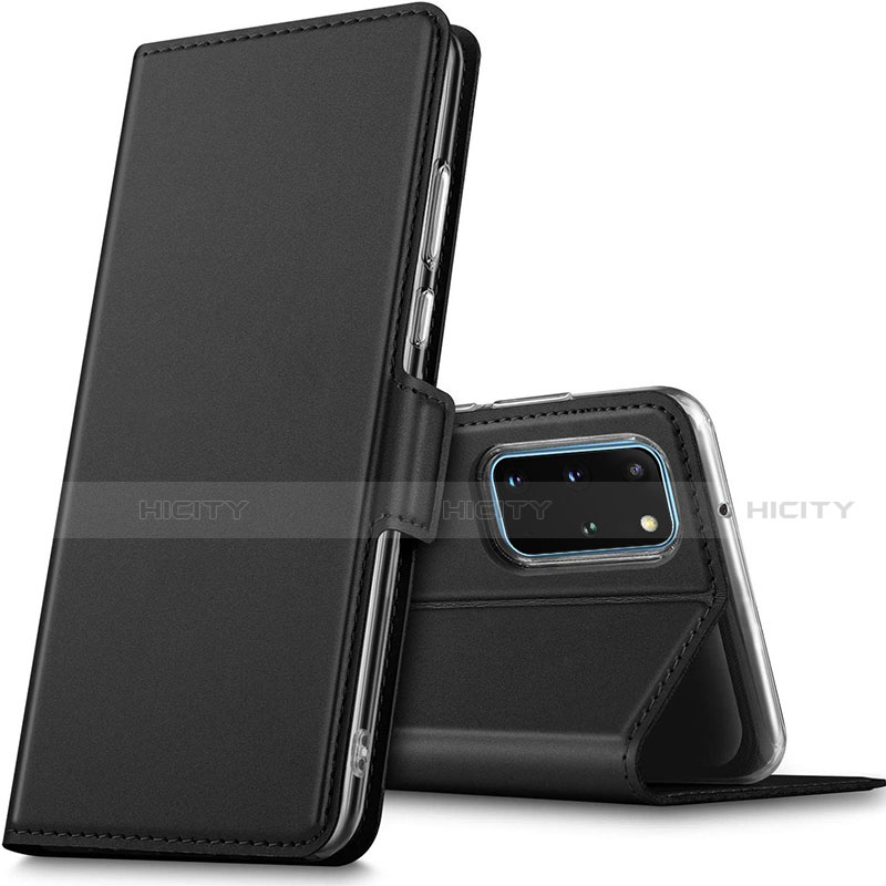 Handytasche Stand Schutzhülle Leder Hülle L02 für Samsung Galaxy S20 Plus 5G Schwarz Plus