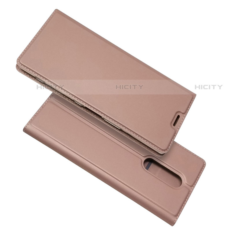 Handytasche Stand Schutzhülle Leder Hülle L02 für Sony Xperia XZ4