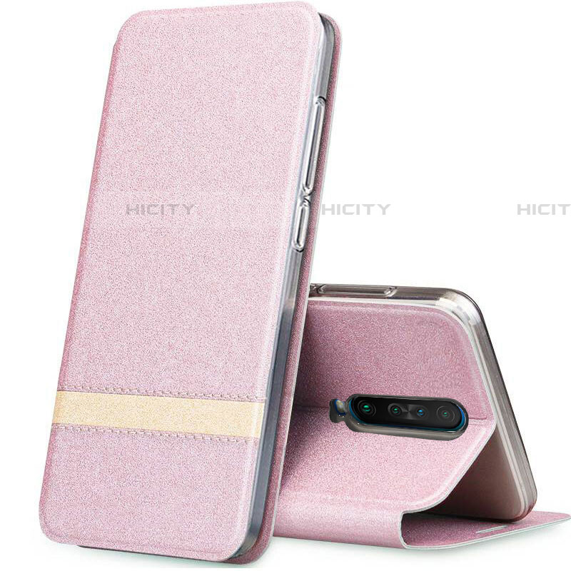 Handytasche Stand Schutzhülle Leder Hülle L02 für Xiaomi Poco X2 Rosegold Plus