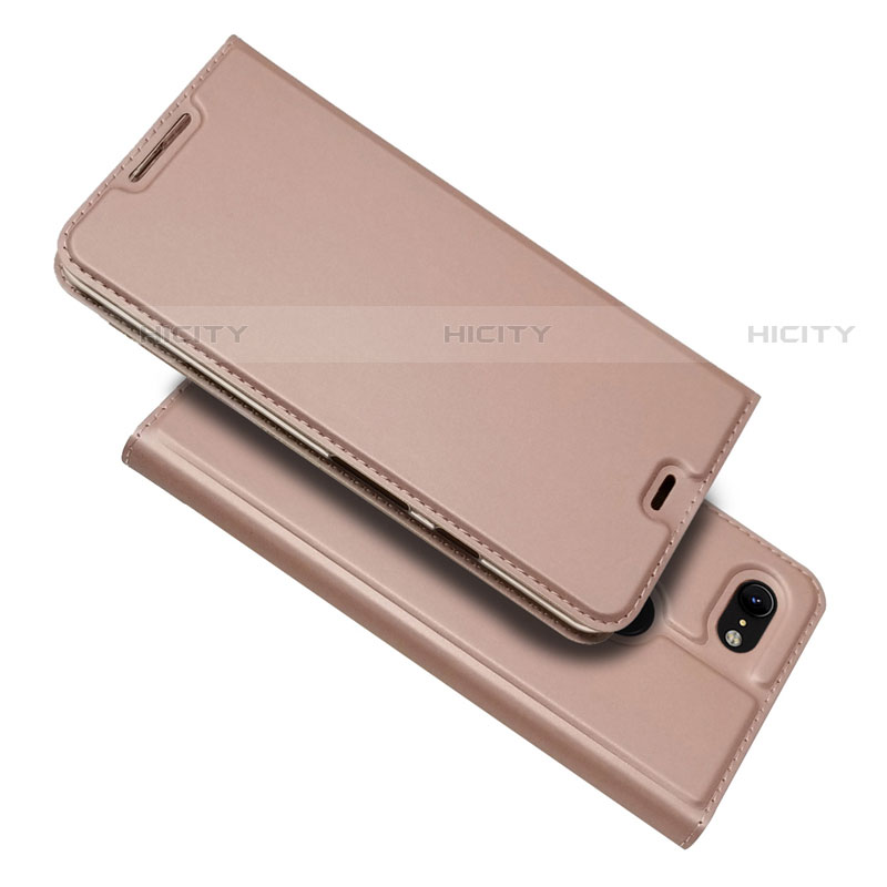 Handytasche Stand Schutzhülle Leder Hülle L03 für Google Pixel 3 XL Rosegold