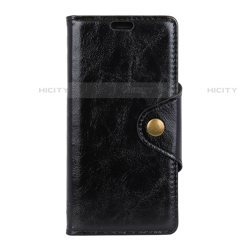 Handytasche Stand Schutzhülle Leder Hülle L03 für HTC Desire 12 Plus Schwarz