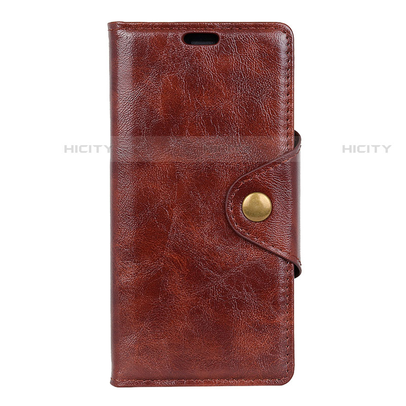 Handytasche Stand Schutzhülle Leder Hülle L03 für HTC U12 Plus Braun