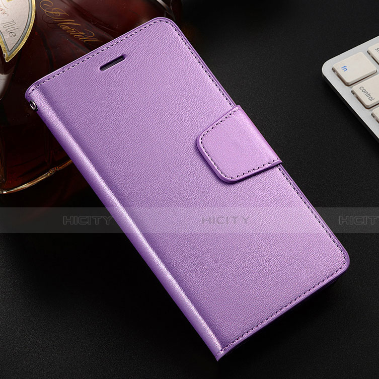 Handytasche Stand Schutzhülle Leder Hülle L03 für Huawei Honor V10 Lite Violett