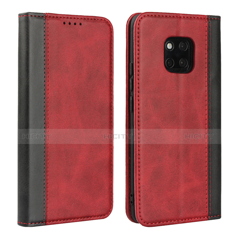 Handytasche Stand Schutzhülle Leder Hülle L03 für Huawei Mate 20 Pro Rot