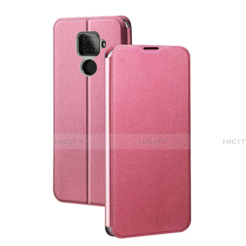 Handytasche Stand Schutzhülle Leder Hülle L03 für Huawei Mate 30 Lite Rosa