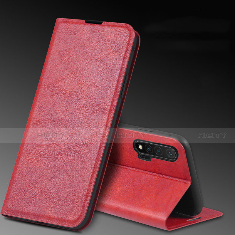 Handytasche Stand Schutzhülle Leder Hülle L03 für Huawei Nova 6 5G Rot