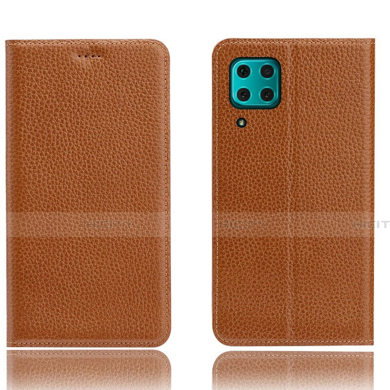 Handytasche Stand Schutzhülle Leder Hülle L03 für Huawei Nova 7i Orange