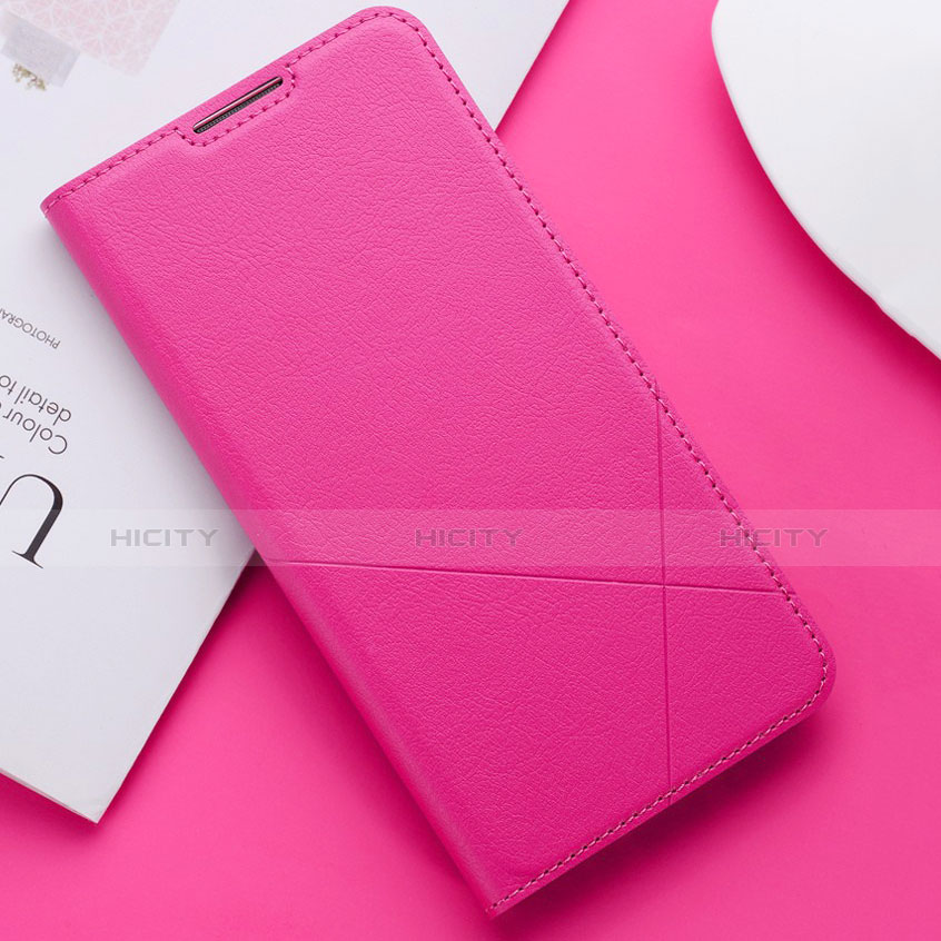 Handytasche Stand Schutzhülle Leder Hülle L03 für Huawei P Smart (2019) Pink