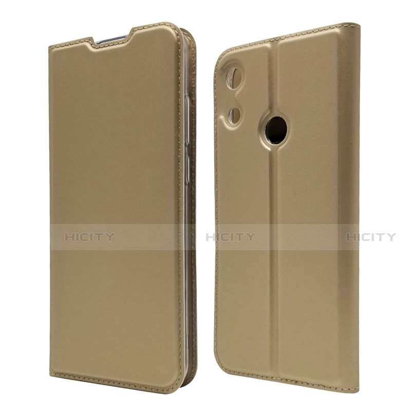 Handytasche Stand Schutzhülle Leder Hülle L03 für Huawei Y6 (2019) Gold