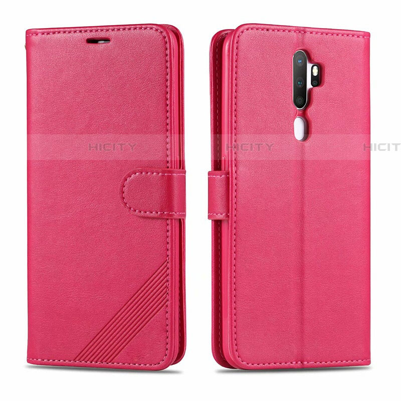 Handytasche Stand Schutzhülle Leder Hülle L03 für Oppo A11 Pink Plus