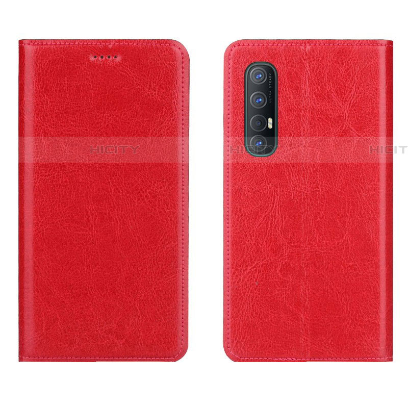 Handytasche Stand Schutzhülle Leder Hülle L03 für Oppo Find X2 Neo Rot